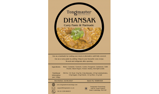 5 x Tongmaster Dhansak Curry Paste & Marinade - 200g